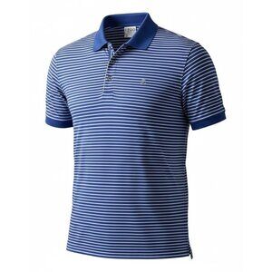 Nike Men’s Golf Polo Short Sleeve Size XL Blue & White Stripes